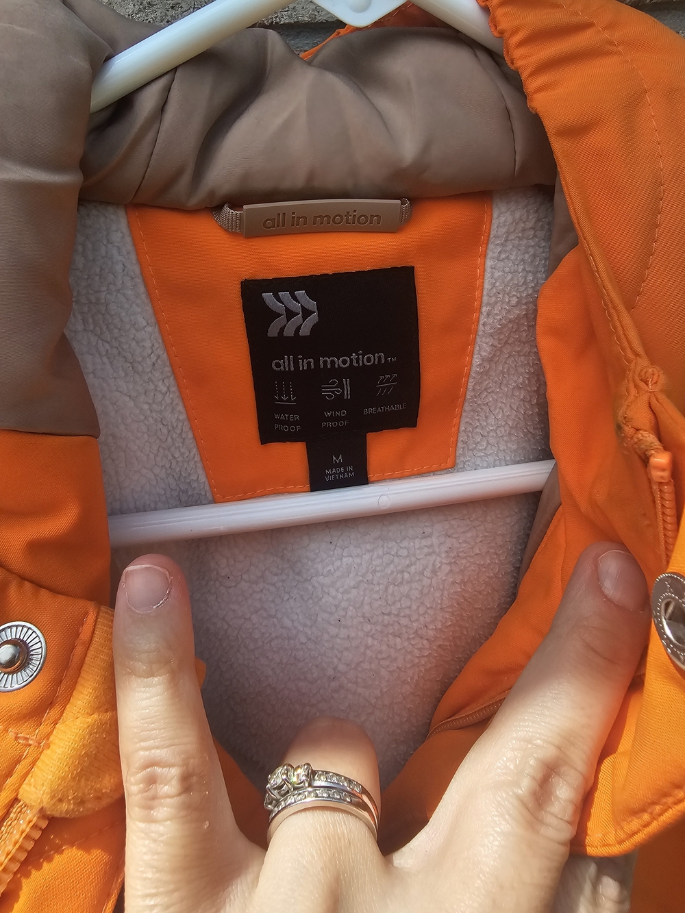 all in motion Bright Orange Kids Puffer Jacket